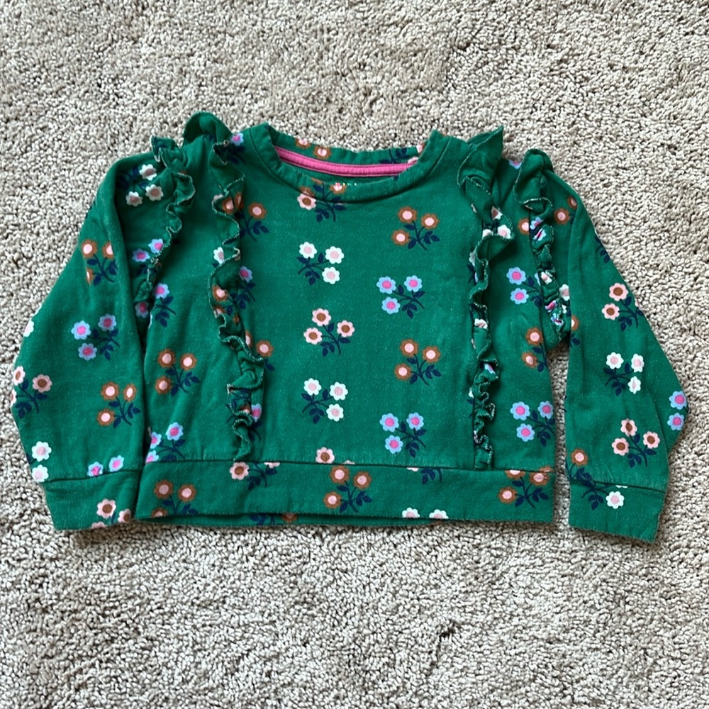 Mini Boden Size 4-5Y cute girls pullover sweatshirt